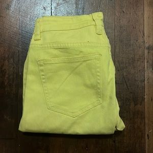 Victorious Premium Denim yellow slim fit jeans